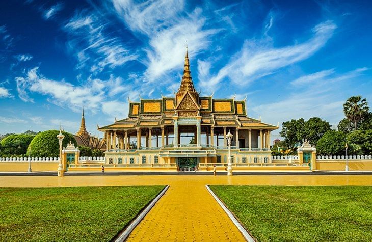 The Royal Palace entrance view near Sunway Hotel Phnom Penh