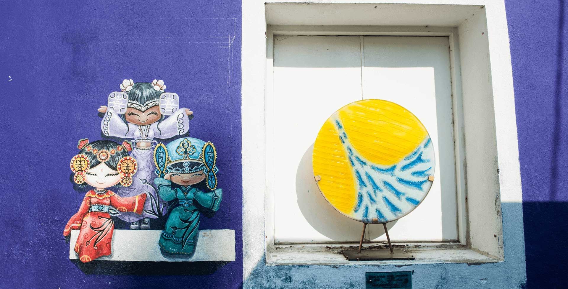 Aesthetic street art mural in George Town near Sunway Hotel Georgetown